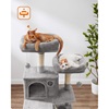 Feandrea Cat Tower XXL, Height 168 cm, for up 6 Cats (PCT165W01)  (FEAPCT165W01)-FEAPCT165W01