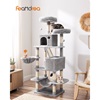 Feandrea Cat Tower XXL, Height 168 cm, for up 6 Cats (PCT165W01)  (FEAPCT165W01)-FEAPCT165W01