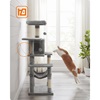 Feandrea Cat Tower, Height 143 cm, for up 4 Cats (PCT161W01)  (FEAPCT161W01)-FEAPCT161W01