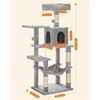 Feandrea Cat Tower, Height 143 cm, for up 4 Cats (PCT161W01)  (FEAPCT161W01)-FEAPCT161W01