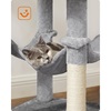 Feandrea Cat Tower, Height 143 cm, for up 4 Cats (PCT161W01)  (FEAPCT161W01)-FEAPCT161W01