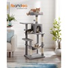 Feandrea Cat Tower, Height 143 cm, for up 4 Cats (PCT161W01)  (FEAPCT161W01)-FEAPCT161W01