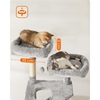Feandrea Cat Tower, Height 142 cm, for up 2-3 Cats (PCT160W01) (FEAPCT160W01)-FEAPCT160W01