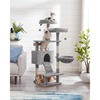 Feandrea Cat Tower, Height 142 cm, for up 2-3 Cats (PCT160W01) (FEAPCT160W01)-FEAPCT160W01