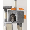 Feandrea Cat Tower, Height 115 cm, up to 3 cats (PCT141W01) (FEAPCT141W01)-FEAPCT141W01