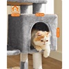 Feandrea Cat Tower, Height 110 cm, up to 3 cats (PCT52W) (FEAPCT52W)-FEAPCT52W