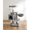 Feandrea Cat Tower, Height 110 cm, up to 3 cats (PCT52W) (FEAPCT52W)-FEAPCT52W