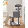 Feandrea Slim Cat Tower, Height 96 cm, for large Cats (PCT51W)  (FEAPCT51W)-FEAPCT51W