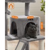 Feandrea Slim Cat Tower, Height 96 cm, for large Cats (PCT51W)  (FEAPCT51W)-FEAPCT51W