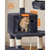 Feandrea Cat Tower, Height 143 cm, up to 2 cats (PCT15GYZ) (FEAPCT15GYZ)-FEAPCT15GYZ