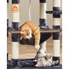 Feandrea Cat Tower, Height 143 cm, up to 2 cats (PCT15GYZ) (FEAPCT15GYZ)-FEAPCT15GYZ