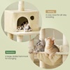 Feandrea Cat Tower, Height 143 cm, for up 3 Cats (PCT15BE) (FEAPCT15BE)-FEAPCT15BE