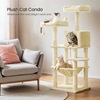 Feandrea Cat Tower, Height 143 cm, for up 3 Cats (PCT15BE) (FEAPCT15BE)-FEAPCT15BE