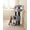 Feandrea Cat Tower, Height 141 cm, for large Cats (PCT02W) (FEAPCT02W)-FEAPCT02W