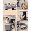 Feandrea Cat Tower, Height 141 cm, for large Cats (PCT02W) (FEAPCT02W)-FEAPCT02W