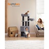 Feandrea Cat Tower, Height 141 cm, for large Cats (PCT02W) (FEAPCT02W)-FEAPCT02W