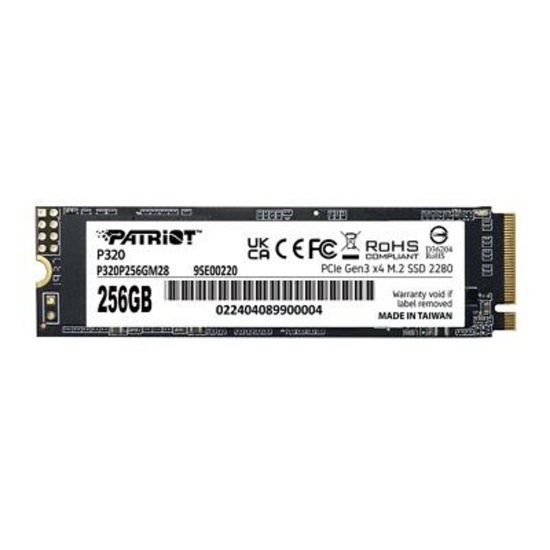 Patriot P320 256GB PCIe 3.0 x4 NVMe 1.3 M.2 2280 (P320P256GM28) (PATRP320P256GM28)-PATRP320P256GM28