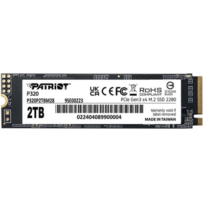Patriot P320 2 TB PCIe 3.0 x4 NVMe 1.3 M.2 2280 (P320P2TBM28) (PATRP320P2TBM28)-PATRP320P2TBM28
