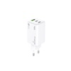 MediaRange 100W GaN Fast Charging Adapter 2x USB-C and 1x USB-A & USB-C Power Delivery and Quick Charge enabled White (MRMA123)-MRMA123