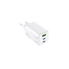 MediaRange 100W GaN Fast Charging Adapter 2x USB-C and 1x USB-A & USB-C Power Delivery and Quick Charge enabled White (MRMA123)-MRMA123