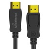 MediaRange DisplayPort Cable, Ver. 2.1, 40 Gbps, 4k@120Hz, 8k@60Hz, True Color 24 Bit, Deep Color 30 Bit, HDR, HDCP 2.2, 2.0m, Black (MRCS248)-MRCS248