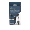 MediaRange 3-in-1 Charge and Sync Cable, micro USB, USB Type-C® and Apple Lightning® Connectors, USB 2.0 480 Mbps, 12W max., 1.0m, Black (MRCS246)-MRCS246