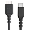 MediaRange USB 3.0 Micro-B to USB Type-C Cable, 50cm, Black (MRCS257)-MRCS257