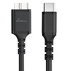 MediaRange USB 3.0 Micro-B to USB Type-C Cable, 50cm, Black (MRCS257)-MRCS257