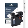 Ετικέτες Γενικής Χρήσης Mediarange (Dymo® D1/45010/S0720500) 12mm, 7m, Laminated and Permanent Adhesive, Black on Clear (MRDY45010)-MRDY45010