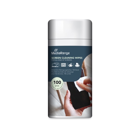 MediaRange Screen Cleaning Wipes Wet (100) (MR720)-MR720