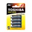 Toshiba Αλκαλικές Μπαταρίες AA 1.5V 4τμχ (LR6GCP-BP-4) (TOSLR6GCP-BP-4)-TOSLR6GCP-BP-4