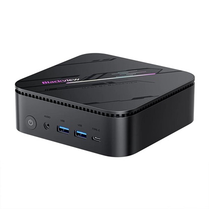 BlackView Mini PC MP100 Pro Intel Core i5-12450H 16GB 512GB SSD Win11 Pro Black (1I2BLV-MP100P12450H) (BVI1I2BLV-MP100P12450H)-BVI1I2BLV-MP100P12450H