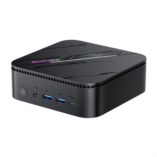 BlackView Mini PC MP100 Pro Intel Core i5-12450H 16GB 512GB SSD Win11 Pro Black (1I2BLV-MP100P12450H) (BVI1I2BLV-MP100P12450H)-BVI1I2BLV-MP100P12450H