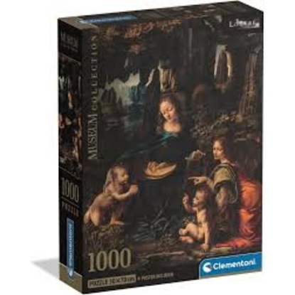 Clementoni Puzzle Museum Collection - Leonardo da Vinci: Virgin of the Rocks 1000pcs (39976) (CLE39976)-CLE39976