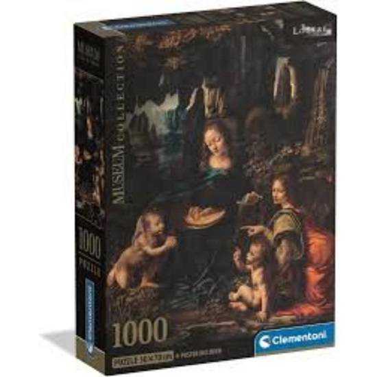 Clementoni Puzzle Museum Collection - Leonardo da Vinci: Virgin of the Rocks 1000pcs (39976) (CLE39976)-CLE39976