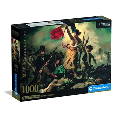Clementoni Puzzle Museum Collection - Delacroix: Liberty Leading the People 1000pcs (39973) (CLE39973)-CLE39973