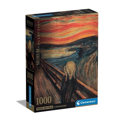 Clementoni Puzzle Museum Collection - Munch: The Scream 1000pcs (39791) (CLE39791)-CLE39791