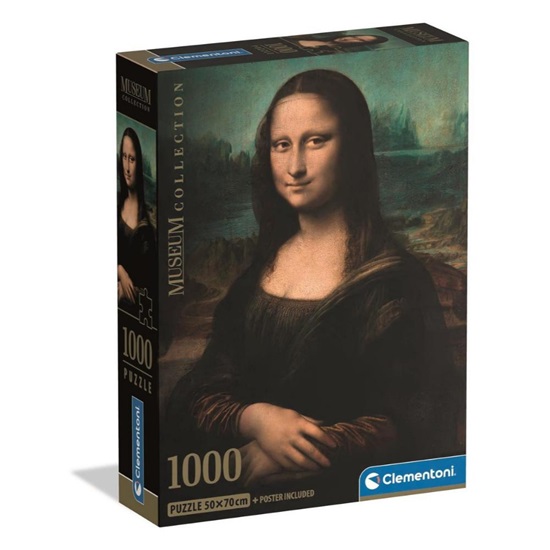 Clementoni Puzzle Museum Collection - Leonardo da Vinci: Mona Lisa 1000pcs (37094) (CLE37094)-CLE37094