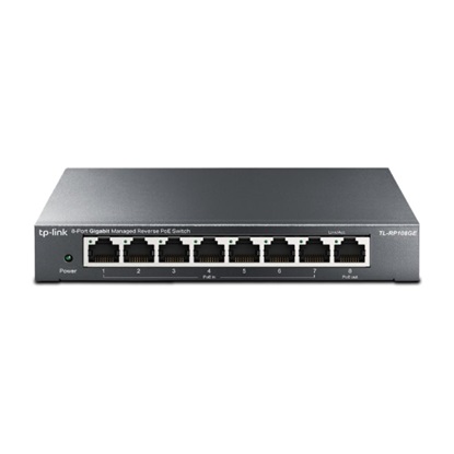 TP-LINK 8-Port Gigabit Managed Reverse PoE Switch (RP108GE) (TPRP108GE)-TPRP108GE