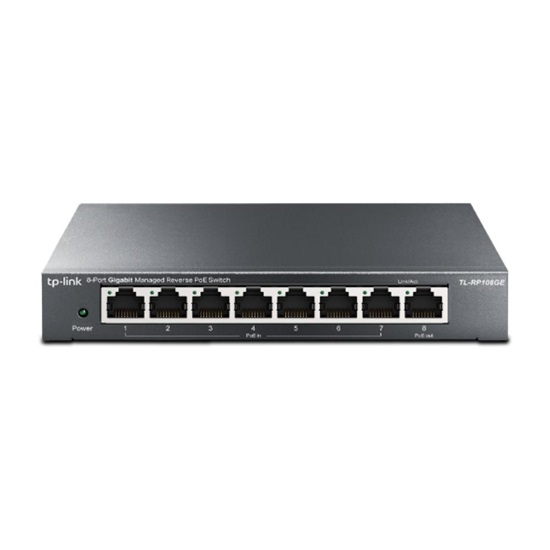 TP-LINK 8-Port Gigabit Managed Reverse PoE Switch (RP108GE) (TPRP108GE)-TPRP108GE