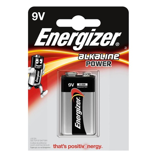 Αλκαλική Μπαταρία Energizer Alkaline Power 6LR61/9V alkaline battery (blister) 1τμχ (6LR61E) (ENE6LR61)-ENE6LR61