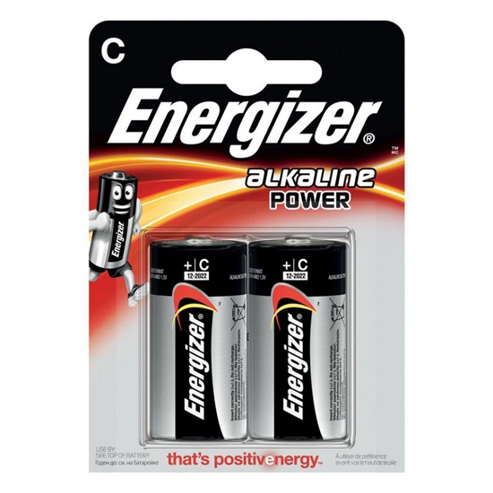 Αλκαλική Μπαταρία Energizer Alkaline Power LR14/C alkaline battery (blister) 2τμχ (LR14CB2E) (ENELR14CB2)-ENELR14CB2