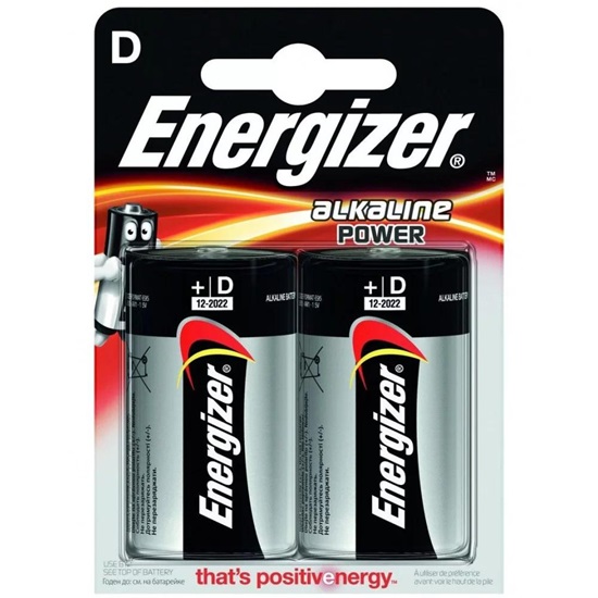 Αλκαλική Μπαταρία Energizer Alkaline Power LR20/D alkaline battery (blister) 2τμχ (LR20DB2E) (ENELR20DB2)-ENELR20DB2