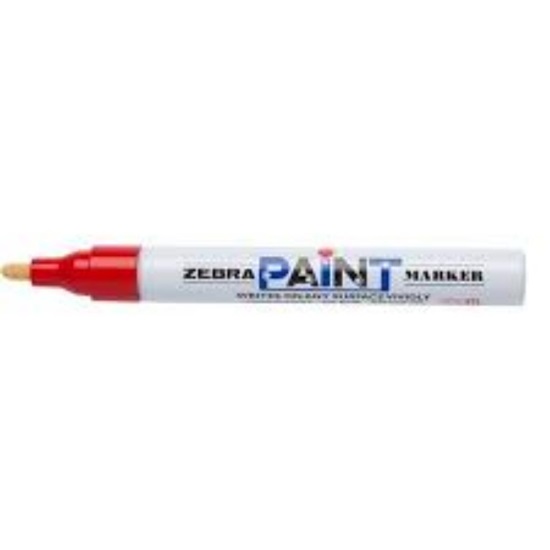 Zebra  Μαρκαδόρος Λαδιού 3.0mm Μέτρια Μύτη Κόκκινο (ZB-51013) (ZEB51013)-ZEB51013