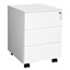 Songmics ντουλάπι αρχείων με 3 συρτάρια και με δυνατότητα κλειδώματος 39 x 45 x 55 cm, λευκό (OFC63WT) (SNGOFC63WT)-SNGOFC63WT