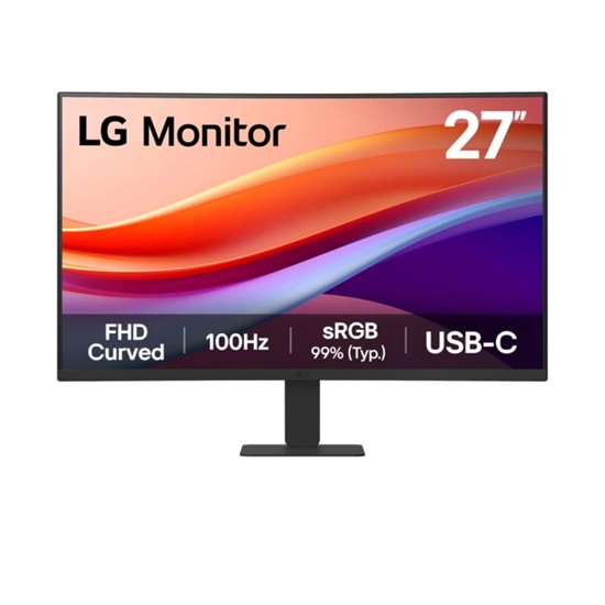 LG 27U421A-B VA FHD HDR Curved Monitor 27" (LG27U421A-B)-LG27U421A-B