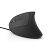 MediaRange Corded ergonomic 6-button optical mouse for left-handers (Black, Wired) (MROS231)-MROS231