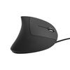 MediaRange Corded ergonomic 6-button optical mouse for right-handers (Black, Wired) (MROS230)-MROS230