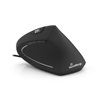 MediaRange Corded ergonomic 6-button optical mouse for right-handers (Black, Wired) (MROS230)-MROS230