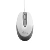 MediaRange Optical Mouse Corded 3-Button Compact-sized (White/Grey, Wired) (MROS214)-MROS214